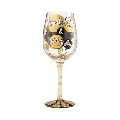 Kieliszek do wina 21 lat jubileuszowy 21st Birthday Wine Glass 6000735  artystki Lolita