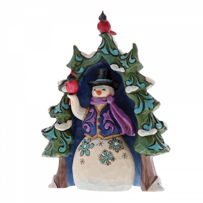 Bałwanek i świąteczne drzewko Snowman And Tree Gift Set 4060313  Jim Shore