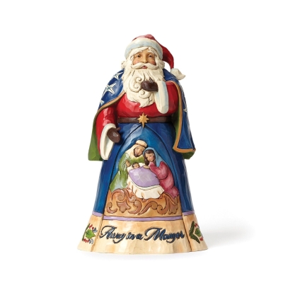 Mikołaj z Szopką - Gdzieś daleko od szopki narodziło się dziecię (Away In A Manger)  4046758 Jim Shore