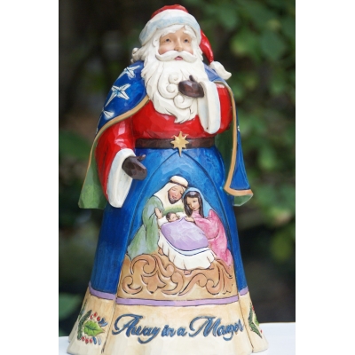 Mikołaj z Szopką - Gdzieś daleko od szopki narodziło się dziecię (Away In A Manger)  4046758 Jim Shore