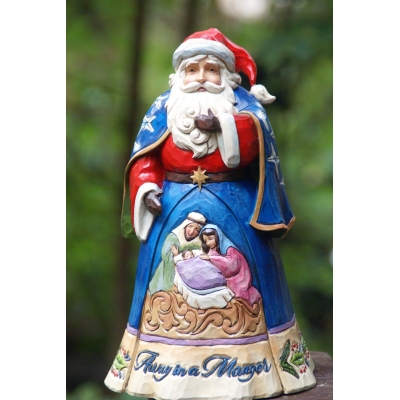 Mikołaj z Szopką - Gdzieś daleko od szopki narodziło się dziecię (Away In A Manger)  4046758 Jim Shore