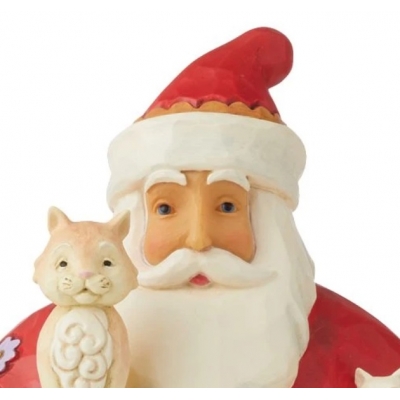 Mikołaj z kotkiem i kociętami Santa with Cat and Kittens 6008880 Jim Shore