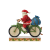 Mikołaj na rowerze figurka artysty 6010818 Jim Shore