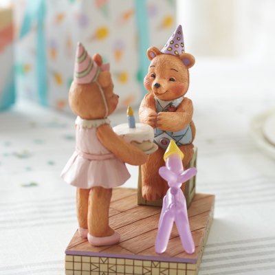 Miś i pies balonik Make A Wish (Button and Pinky Happy Birthday) 6005124 Jim Shore