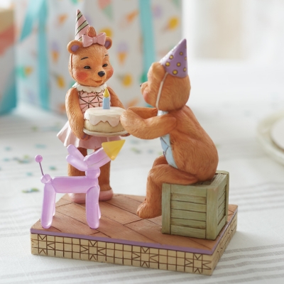 Miś i pies balonik Make A Wish (Button and Pinky Happy Birthday) 6005124 Jim Shore