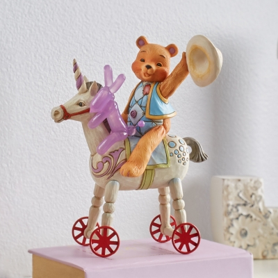 Miś i pies balonik oraz jednorożec  - Razem zwyciężymy wszystko -  Bear Hugs (Button Hugging Squeaky)  6005129  Jim Shore