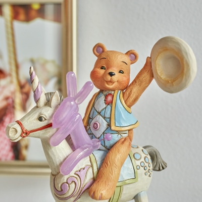 Miś i pies balonik oraz jednorożec  - Razem zwyciężymy wszystko -  Bear Hugs (Button Hugging Squeaky)  6005129  Jim Shore