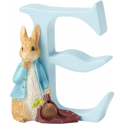 Literka E wymiar 3D Królik Piotruś  Peter Rabbit A4997 Beatrix Potter