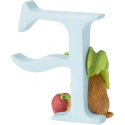 Literka F wymiar 3D Królik Piotruś  Peter Rabbit A4998 Beatrix Potter