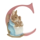 Literka C wymiar 3D Królik Piotruś  Peter Rabbit A4995 Beatrix Potter