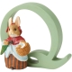 Literka Q wymiar 3D Królik Piotruś  Peter Rabbit A5009 Beatrix Potter