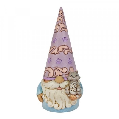 GNOM z kotkiem Gnome with Cat Figurine 6010290 Jim Shore