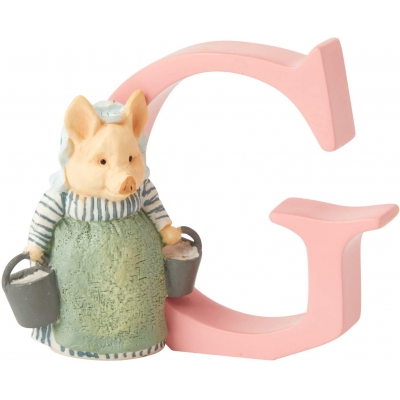 Literka G  wymiar 3D Królik Piotruś  Peter Rabbit A4999 Beatrix Potter